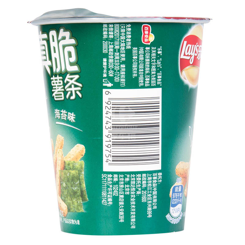 乐事真脆薯条海苔味40g