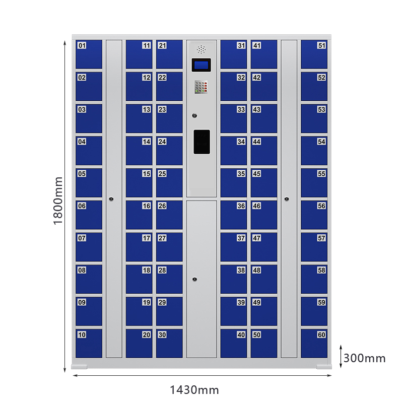 臻远 ZY-SJGB-12 智能手机柜电子设备寄存柜储物柜 60门刷卡款高清大图