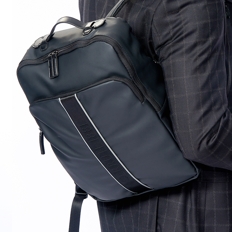 CERRUTI 1881斯普林系列黑色双肩包NTR811A