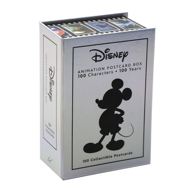 [正版]迪士尼纪念明信片套盒(100张)英文原版The Disney Animation Postcard