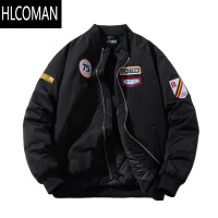 HLCOMANmYes美式潮牌棒球服飞行员夹克棉衣潮复古加厚外套男