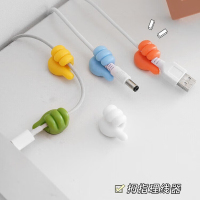 大拇指挂钩多功能数据线固定电源线收纳无痕强力胶可爱免打孔神器 大拇指挂钩20个装