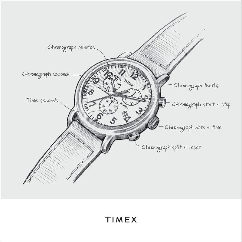 TIMEX/天美时户外腕表防尘防水耐用舒适男款黑盘棕带高清大图