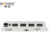博扬(BOYANG)BY-16E1-14H PCM电话语音复用设备光端机 E1转16路电话+14路磁石 机架式 双电源