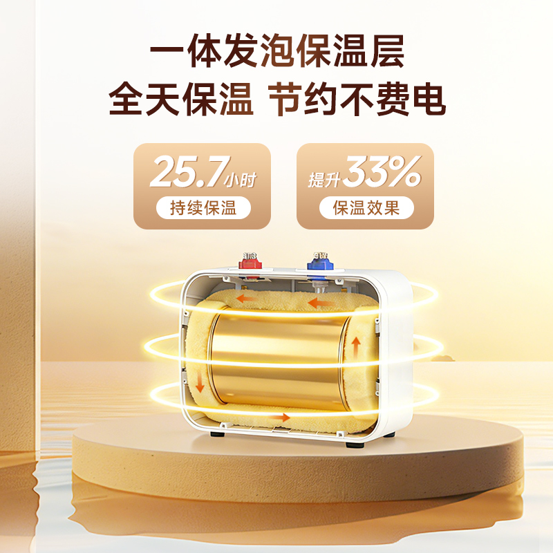 阿诗丹顿 KX18家用储水式厨宝6.8升 2000W一级能效节能省电 上出水高清大图