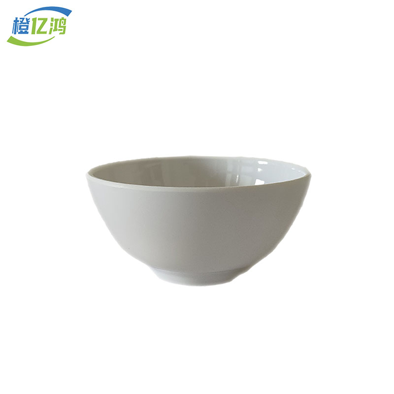 橙亿鸿 耐高温白色密胺小碗 小汤碗 4.5寸直径11.7cm/个高清大图