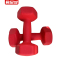 君品城 浸塑哑铃(红色)5kg*2 一对