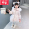 可莉允女童洛丽塔棉服2022新款儿童生日礼服加厚外套秋冬棉袄小女孩棉衣
