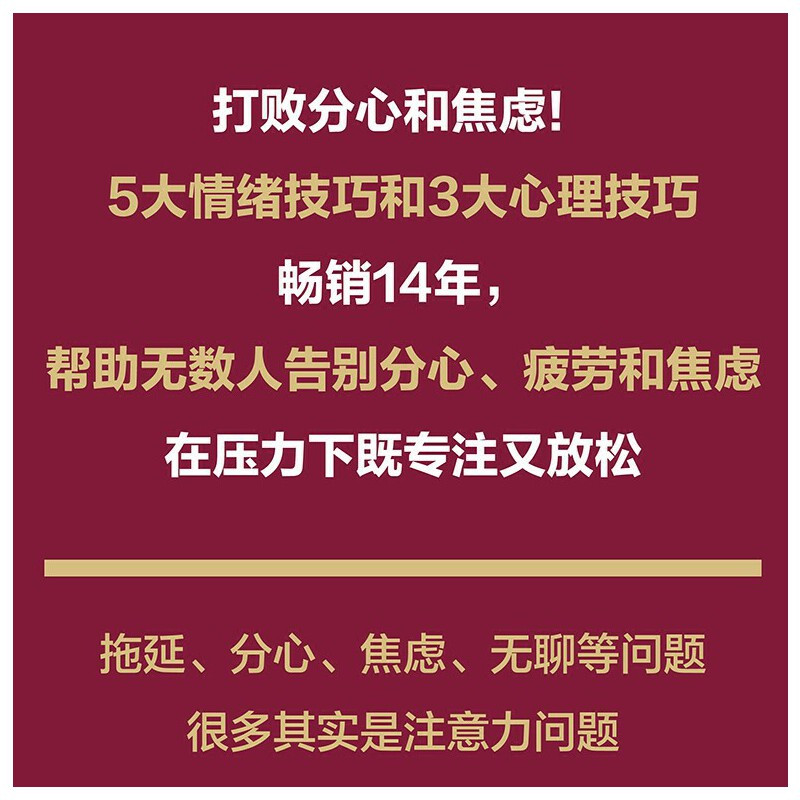 [正版]掌控注意力 打败分心与焦虑 精 美 露西·乔·帕拉迪诺 中国人民大学出版社 9787300295831心理学