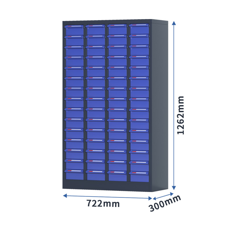 臻远 ZYLJG-W56 零件柜 60抽蓝色无门大号 722*300*1262高清大图