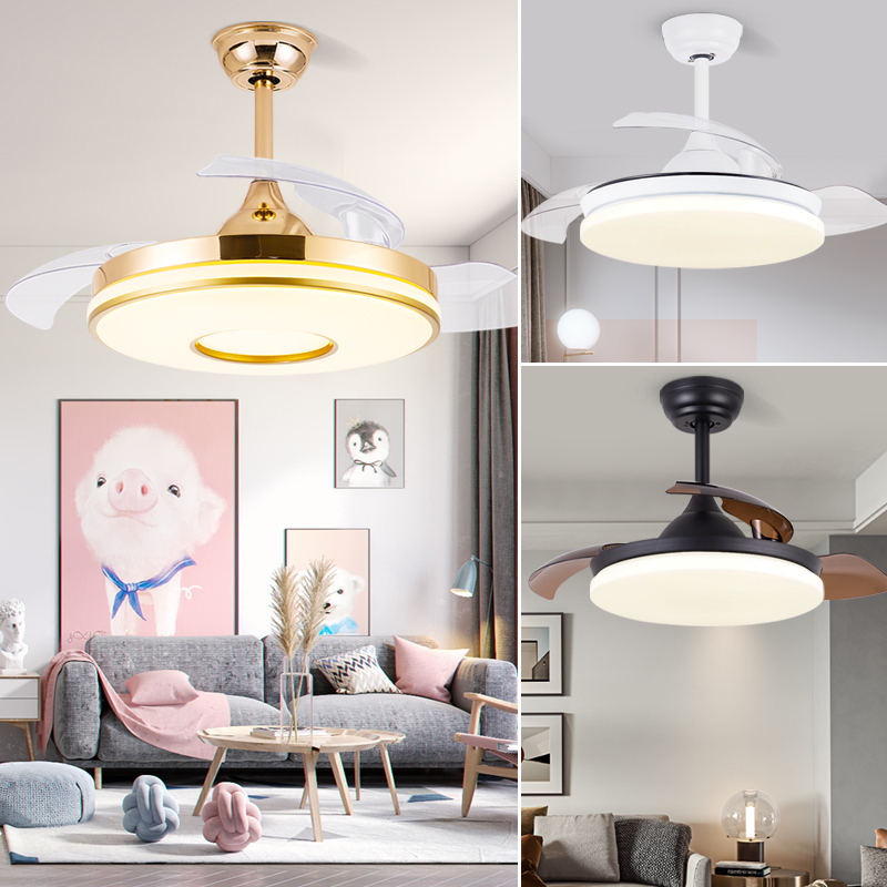 隐形风扇灯吊扇灯餐厅带灯吊扇大风力客厅电风扇家用带风扇的吊灯 42