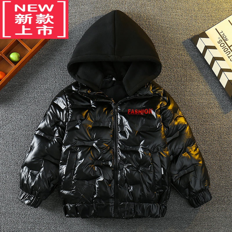 可莉允男童棉服冬装2022新款儿童装中大童羽绒棉衣免洗男孩加厚冬季外套