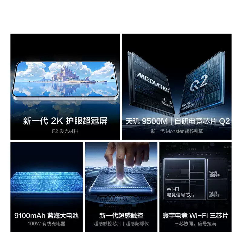[全新]iQOO Neo11 至尊版 16+512GB 乘风 天玑9500m性能芯 9100mAh毫安 100W充电 抗摔耐用 支持NFC 红外 电竞时尚手机高清大图