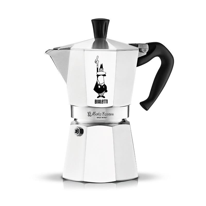 意大利进口]BIALETTI比乐蒂经典八角摩卡壶3杯半自动手冲意式咖啡壶煮