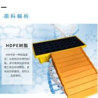 尔迈 化学品防渗漏托盘卡板油桶防漏托盘聚乙烯化学品接油盘装托盘D款1200*800*150mm