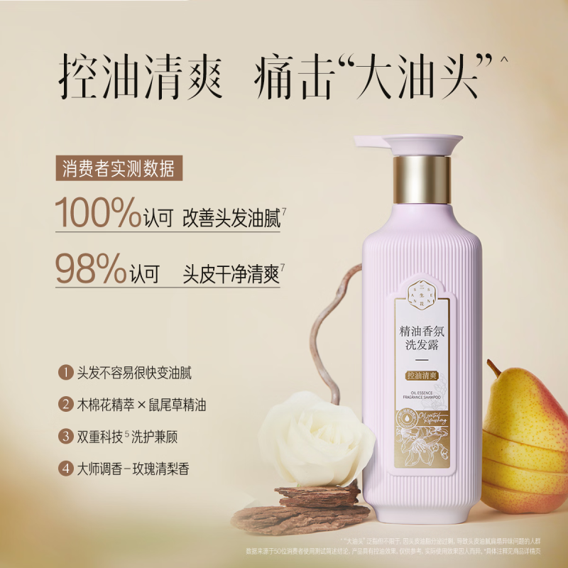 三生花精油香氛洗发露(控油清爽)800ml高清大图