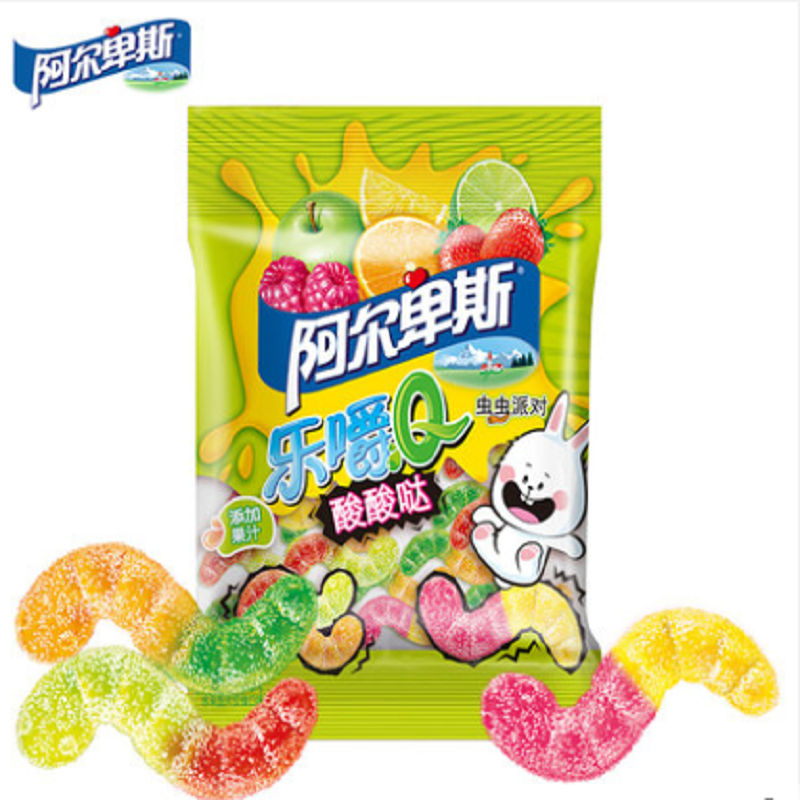 “阿尔卑斯乐嚼Q虫虫派对啫喱糖50g袋装 ”