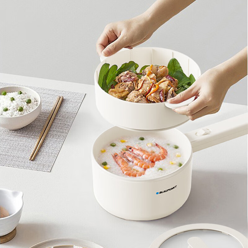 蓝宝(BLAUPUNKT)电煮锅电热锅=电蒸锅BP-DZG14 2L 带蒸笼高清大图