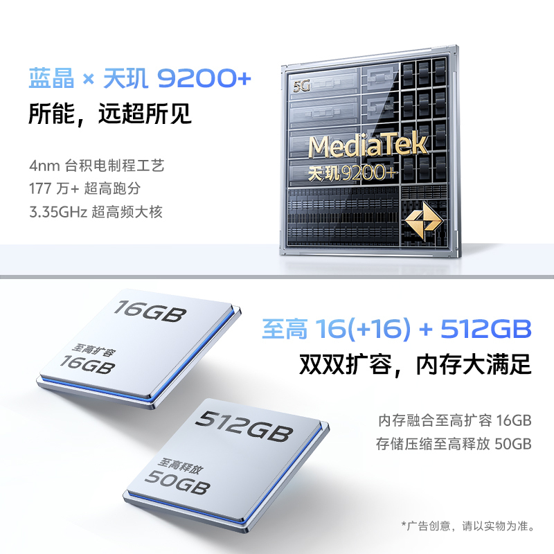 vivo S19 Pro 8GB+256GB 烟雨青 全网通5G新品手机天玑9200+芯片变焦柔光环5500mAh80W闪充拍照游戏手机