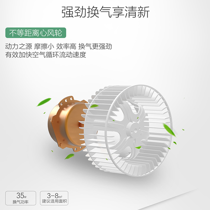 顶回美 智能电器(B-16)集成吊顶吹风换气二合一换气扇高清大图