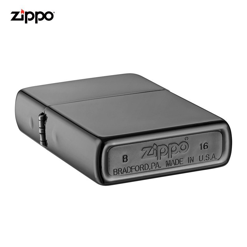 zippo芝宝打火机美国原装ZIPPO防风煤油之宝打火机150黑冰150-045520