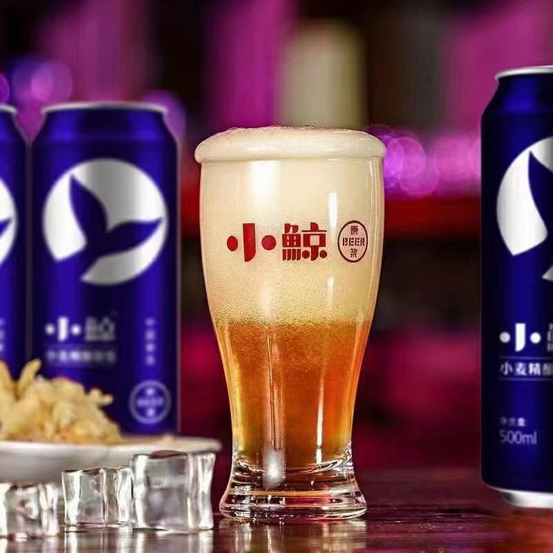 小鲸小麦精酿原浆罐装啤酒500ml*12罐
