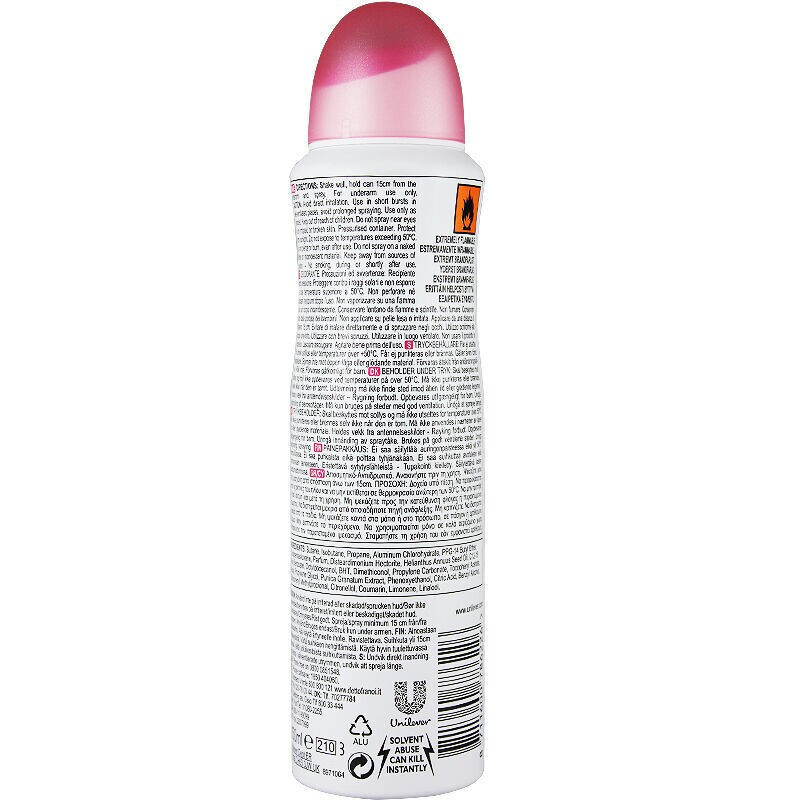 Dove多芬止汗喷雾 清新爽肤女士香体喷雾150ml 石榴6226/5579【两支】