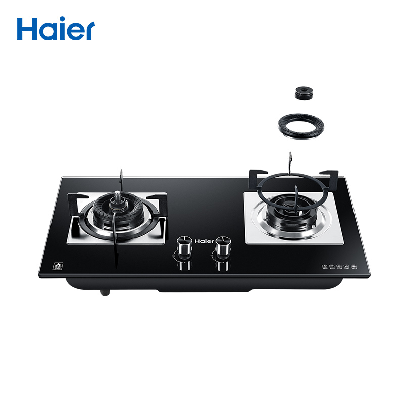 海尔(Haier)4.5KW燃气灶具QHA735(12T)智能防干烧,智能熄火保护,台嵌两用,家用大火力天然气灶