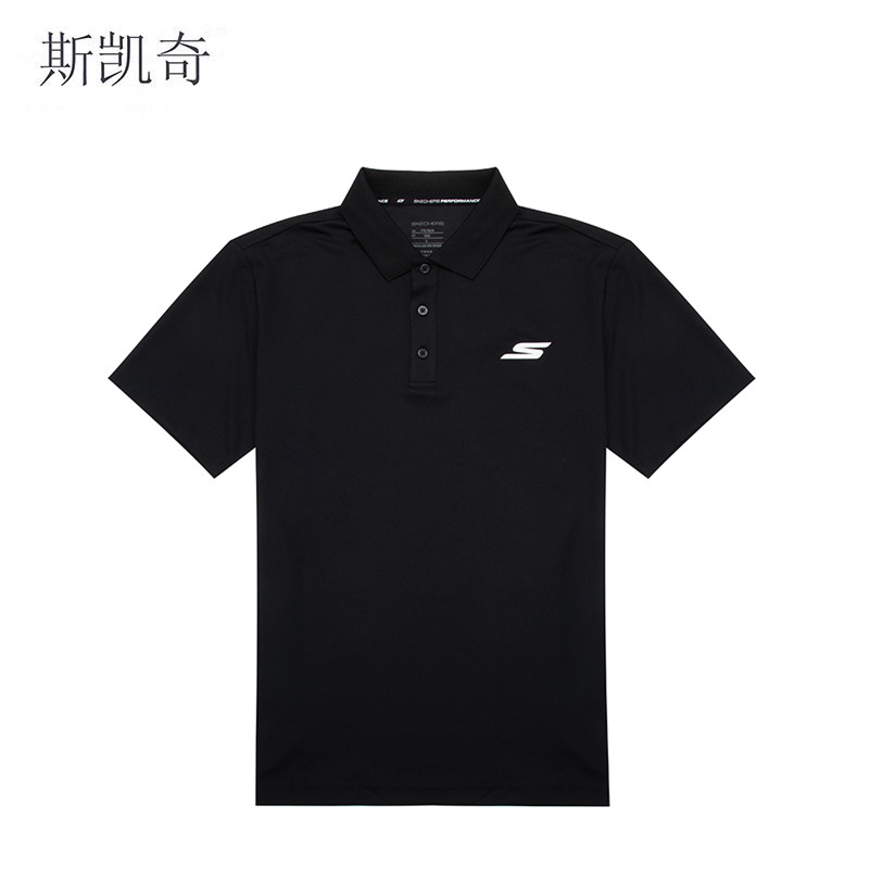 斯凯奇 男休闲短袖T恤 P122M053-0018L 件