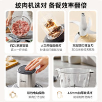 美的(Midea)绞肉机1.8升家用辅食机婴儿宝宝辅食料理搅碎机研磨打泥神器便携绞肉机捣蒜器MJ-JC16B