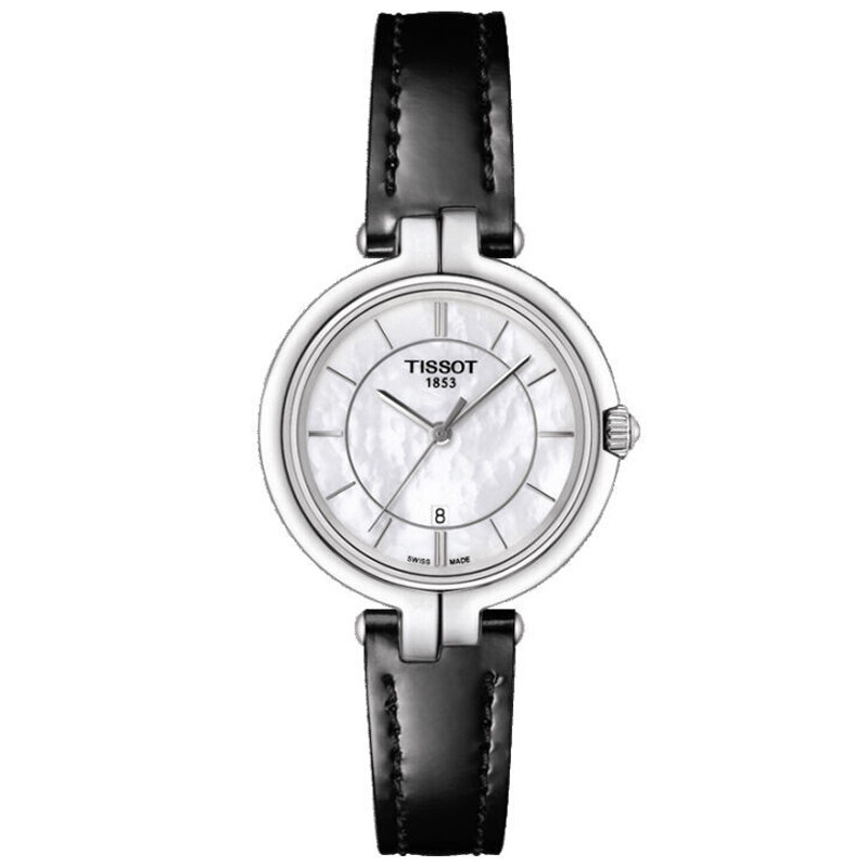 瑞士品牌 天梭(TISSOT) 弗拉明戈系列 皮带 女士手表 金属 T094.210.11.111.00 石英表 女
