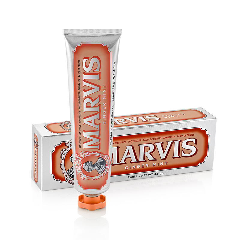 MARVIS玛尔仕生姜薄荷牙膏85ml 清新口气呵护牙龈