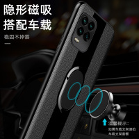 小米10至尊版手机壳秒变保时捷磁吸皮套荔枝纹小米10至尊纪念版全包防摔男女款带指环扣商务保护摄像头软皮壳