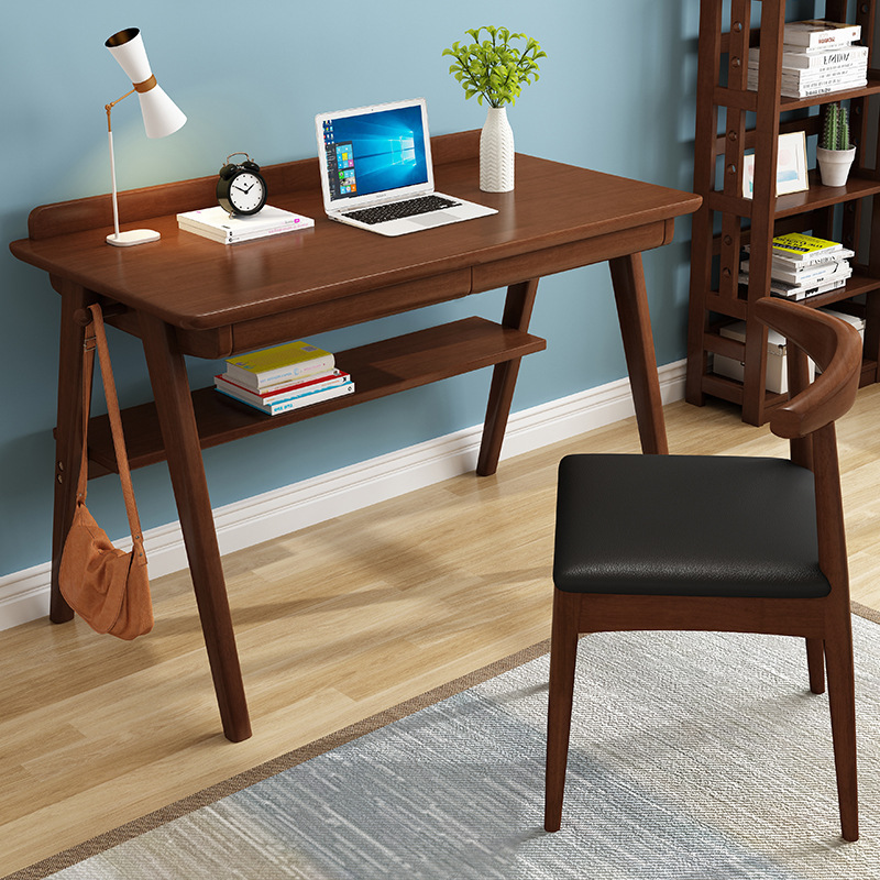 实木书桌椅子家用学生简约台式电脑桌椅经济型简易写字台办公桌