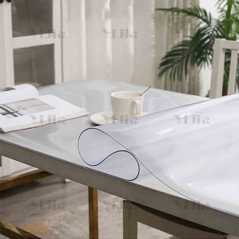 翌嘉YJ40618233 磨砂桌布pvc餐桌垫茶几垫防水防油软玻璃 80*120高清大图