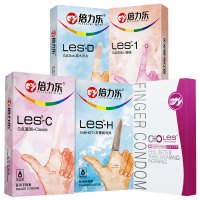 倍力乐les手指套热感激情避孕套男女用自慰抠抠套超薄大颗粒带刺狼牙棒套女同拉拉保险套安全套成人情趣计生性用品男性系列