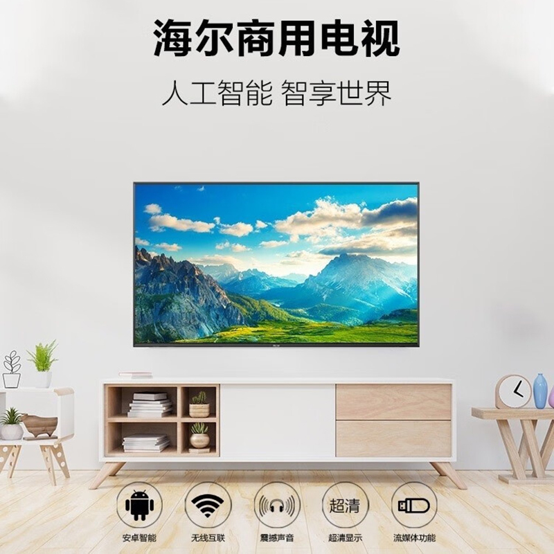 海尔 智能液晶平板电视 红外遥控 酒店功能 4K高清 智慧屏 H55E16