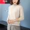 YIBUSHENG妈妈春装针织小衫中老年女装春秋内搭薄款毛衣40岁打底衫女洋气质妈妈装
