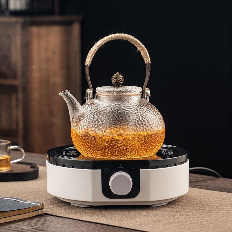 小浣熊电陶炉多功能迷你小型玻璃壶煮茶器家用泡茶茶炉