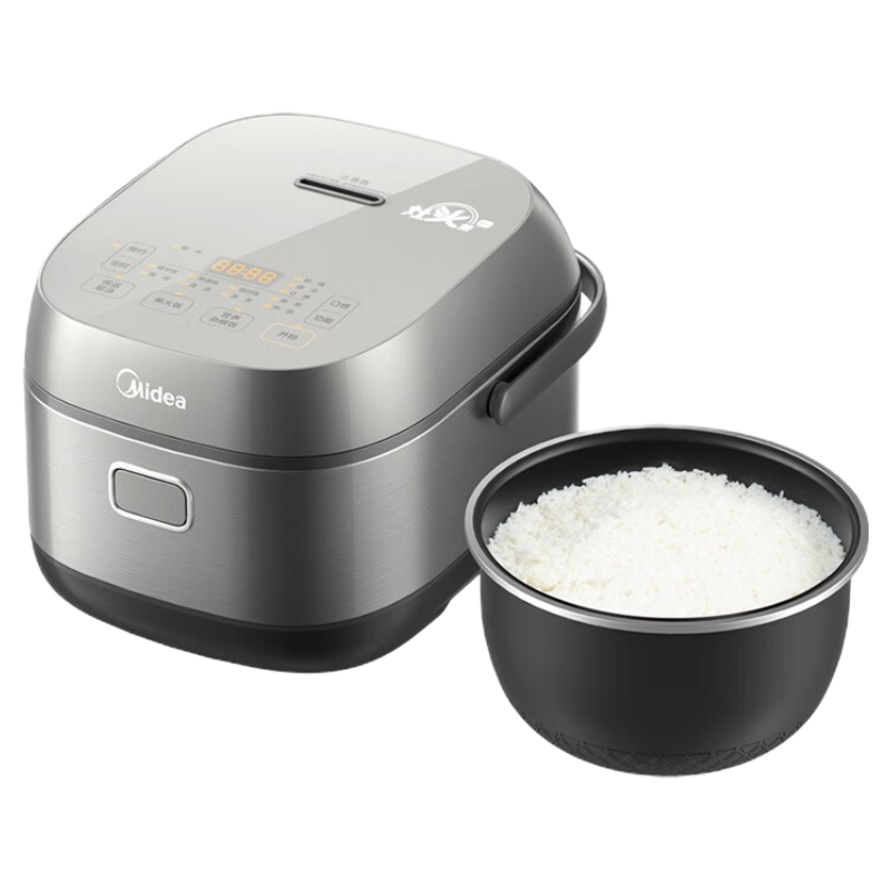 美的(Midea)电饭煲家用3升智能预约IH电磁加热多功能香甜饭粥稀饭蒸煮米饭锅[3L精铁釜内胆]MB-CFB3036H