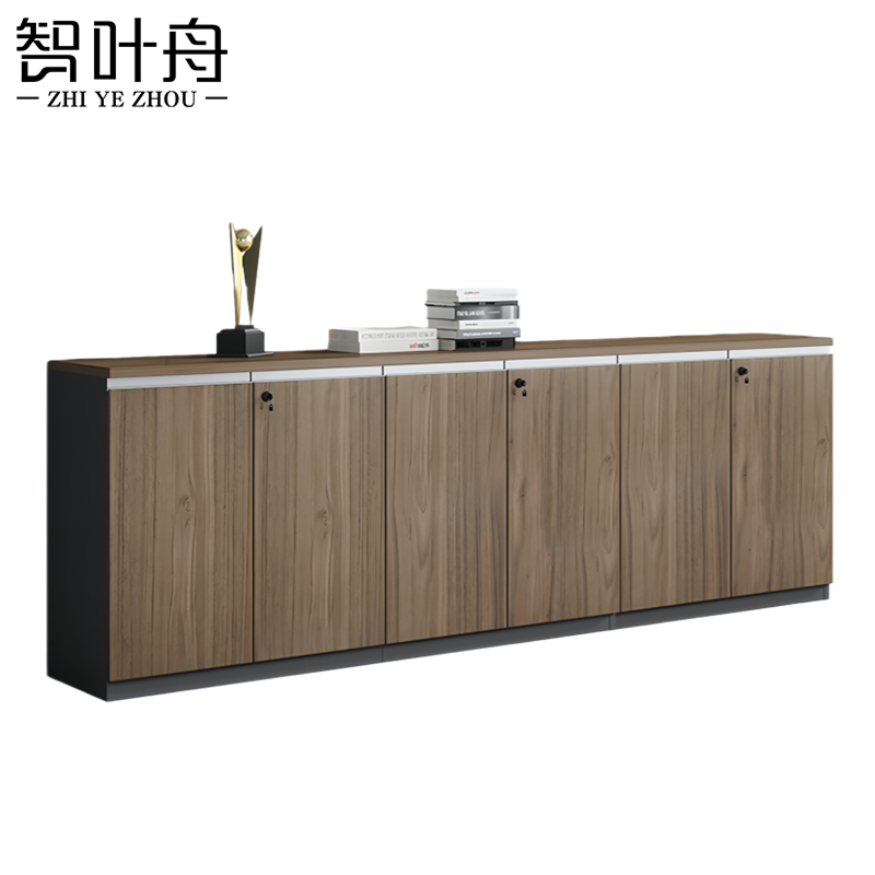 智叶舟矮柜六门240*40*80cm台高清大图