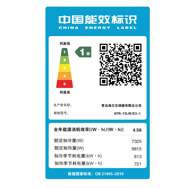 海尔(Haier)空调洗空气舒享版3匹 离子除菌降尘 新一级能效客厅立式柜机 KFR-72LW/E3-1高清大图