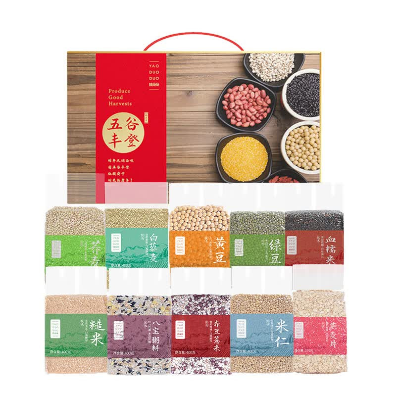 姚朵朵杂粮礼盒原生杂粮配比五谷丰登杂粮组合装3950g高清大图