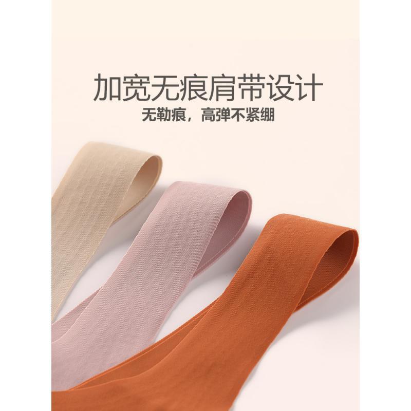 波迷娜(BOSINA)舒适透气薄款诱惑简约内衣女无钢圈文胸无痕美背透气防震背心式小胸聚拢胸罩