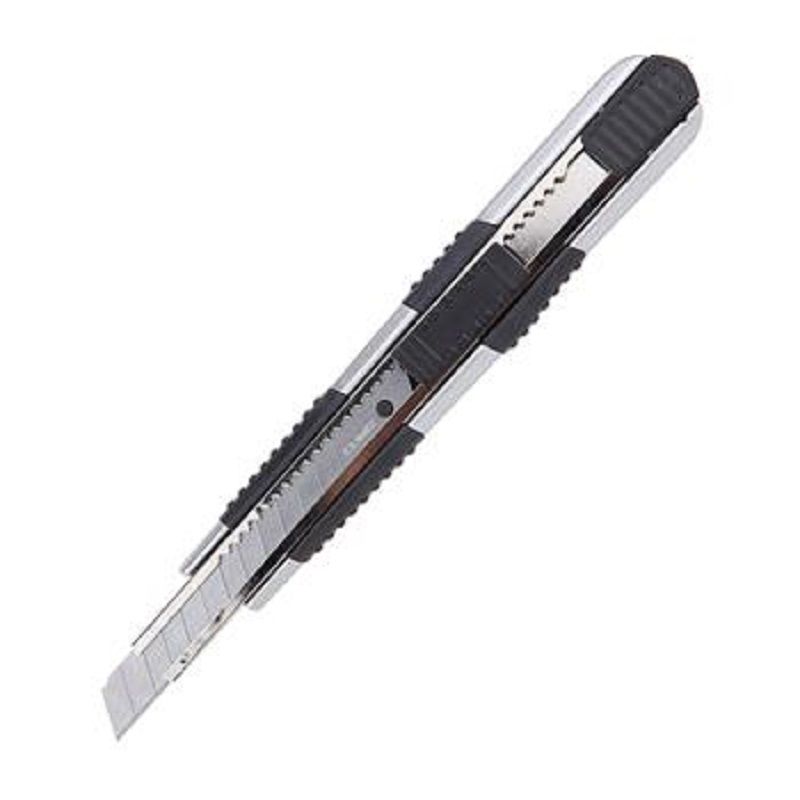 齐心 B2835 锌合金美工刀 黑 12个/盒 (单位:盒)-