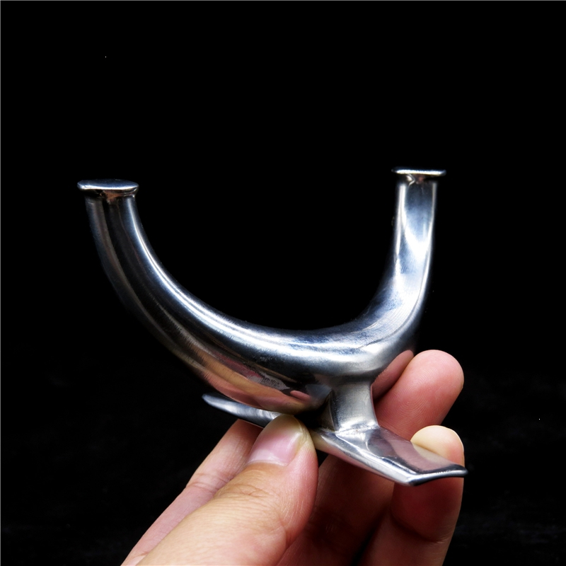 闪电客弹弓猫头鹰弓头配件不锈钢弓头弹弓经典飞虎弓卡球弓头大弓门扁