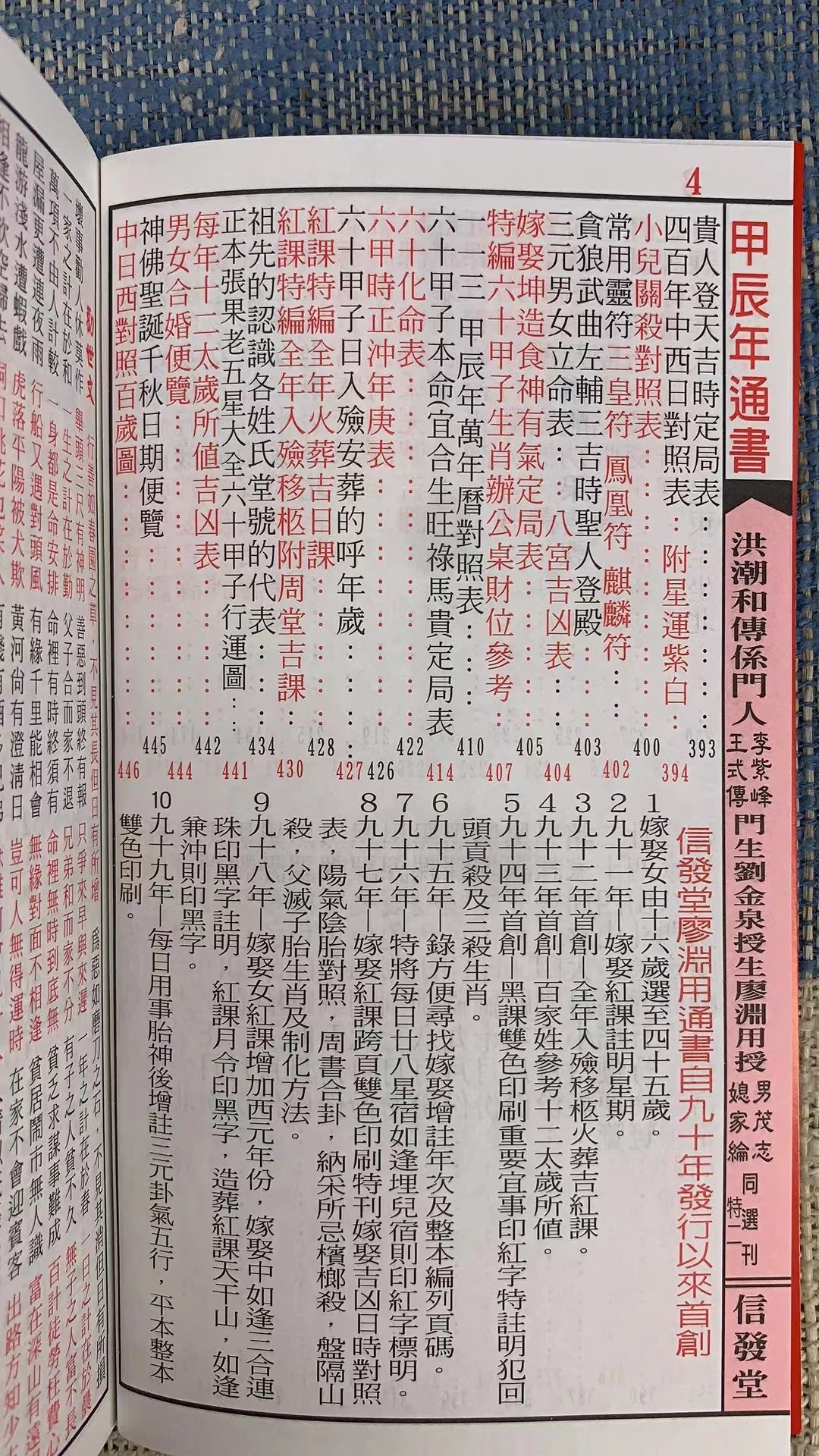 正版 2024年信发堂廖渊用通书便览(平本)高清大图