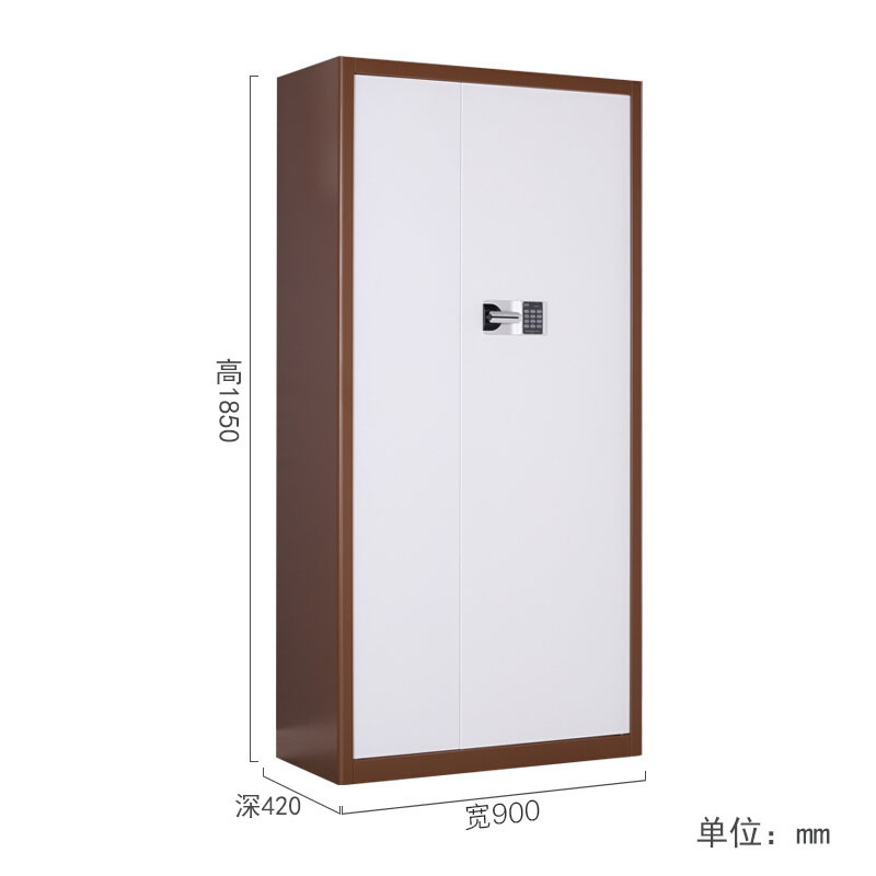 易企采 通门二斗1850*900*420mm 办公家具优质钢制套色通门二斗国保锁保密柜办公柜铁皮柜收纳柜储物柜