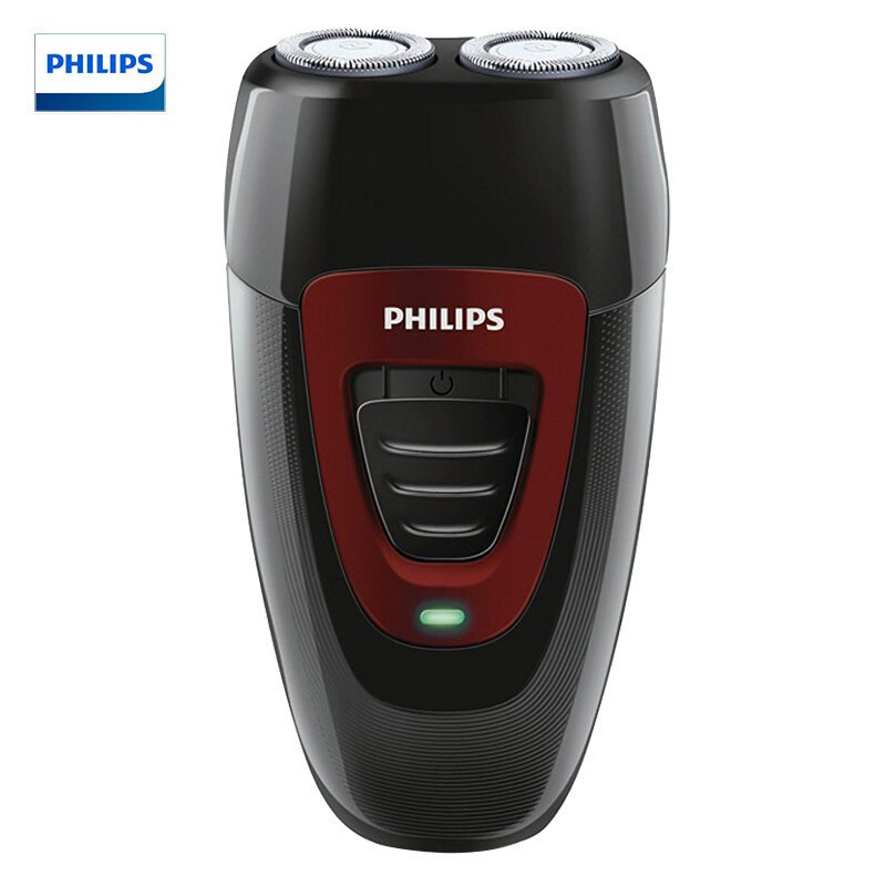 飞利浦(PHILIPS)电动剃须刀刮胡刀自动研磨便携式充电胡须刀PQ182成人学生用出差旅行无绳充电