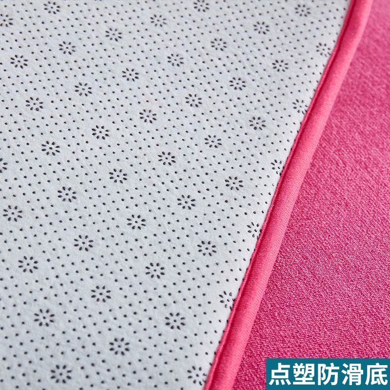 美帮汇北欧家用短毛灰色床边地毯卧室满铺房间床前垫子榻榻米地垫长方形图片